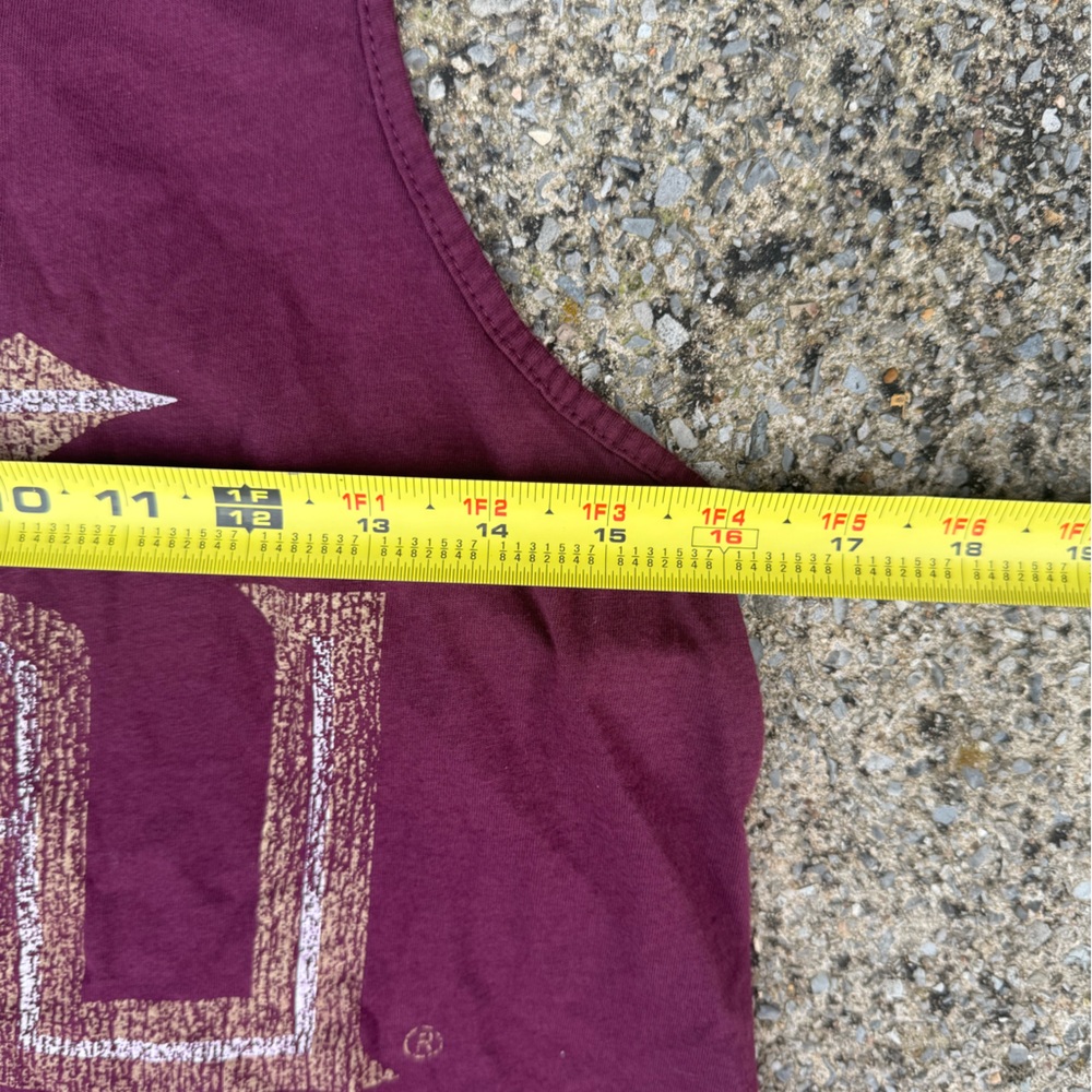 Clean Cute Women’s Maroon Tank Top with Florida State Seminoles FSU Logo Size S - Picture 4 of 5